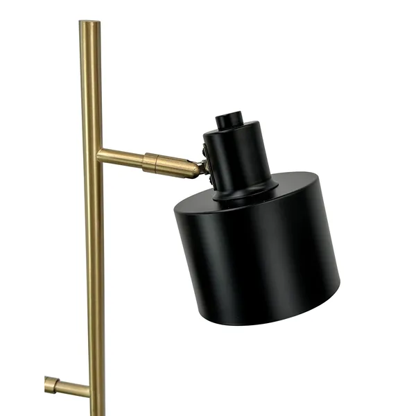 Ocean Gulvlampe Sort/Messing