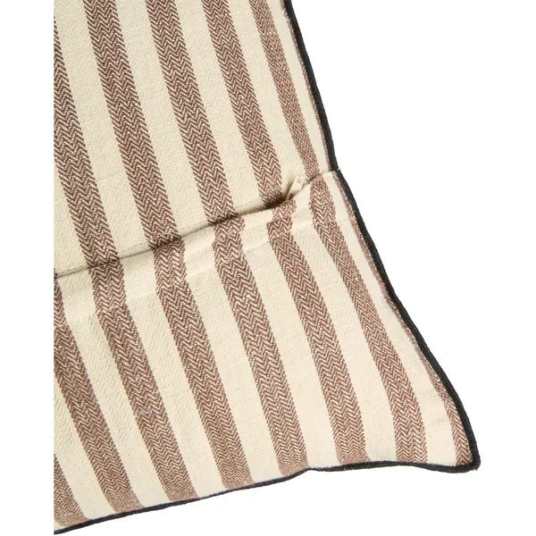 Outline Stripe Pude 50x50 Mørkebrun