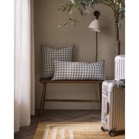 Outline Check Cuscino 50x50 Blu