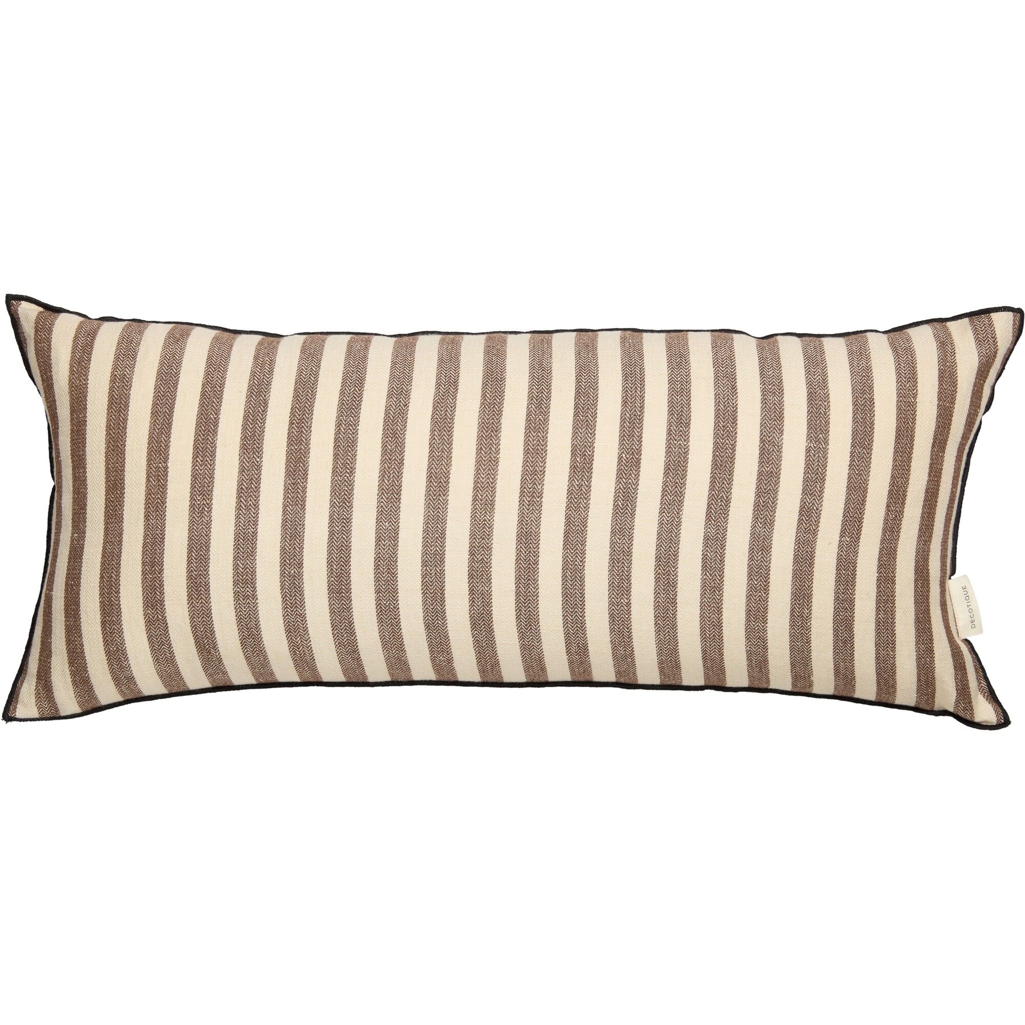 Outline Stripe Coussin 30x70 Marron Foncé