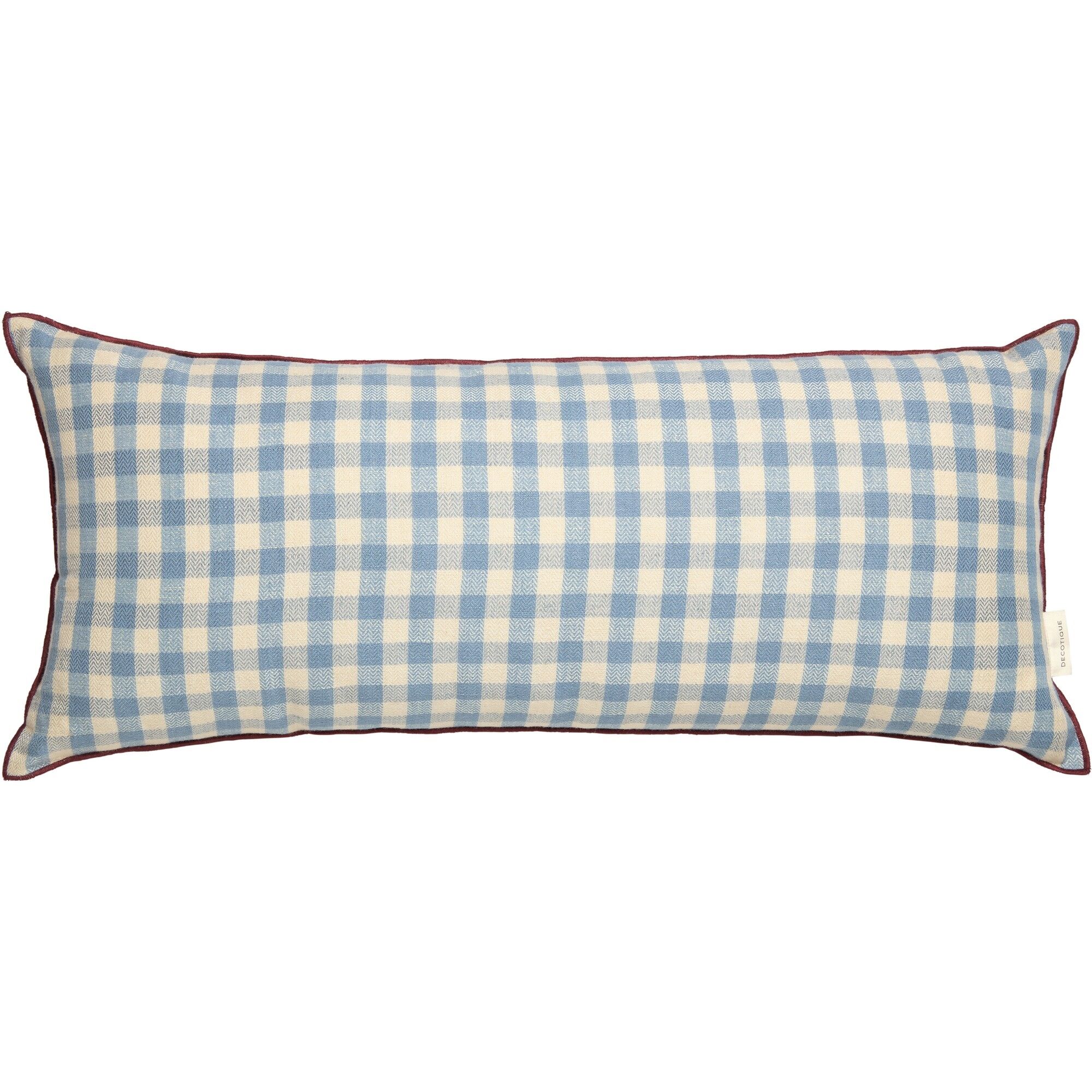Outline Check Coussin 30x70 Bleu