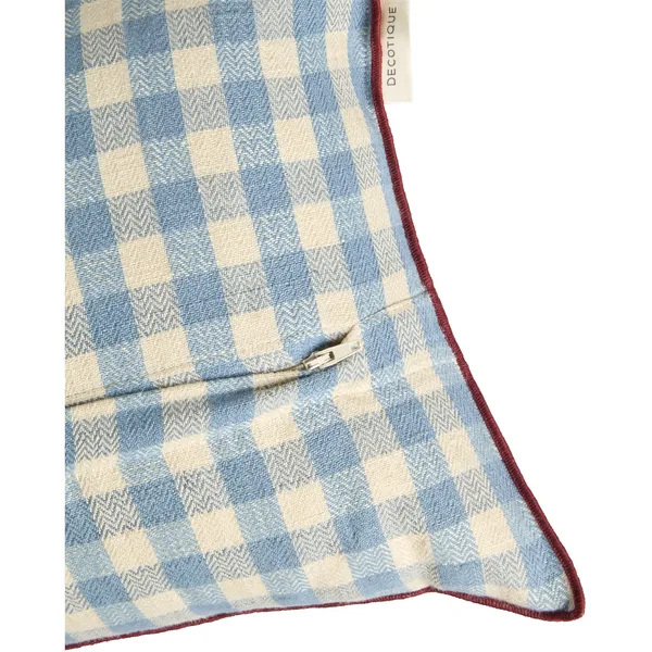 Outline Check Cushion 30x70 Blue