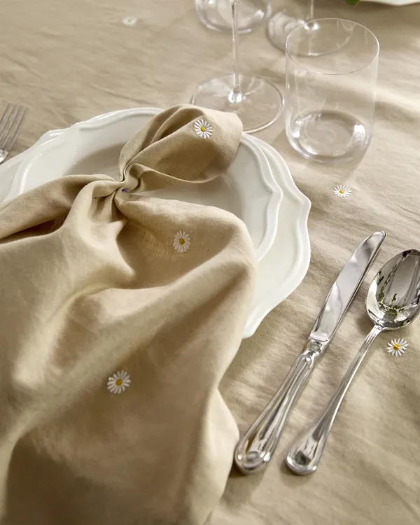 Daisy Servilleta Set de 2 Beige
