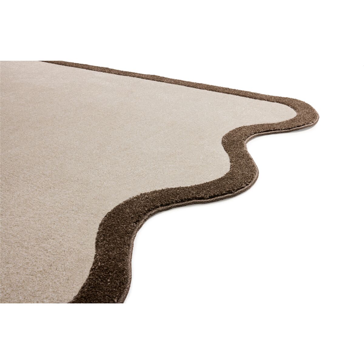 Tapis Not Straight Carpet 230x160 Crème-Brun