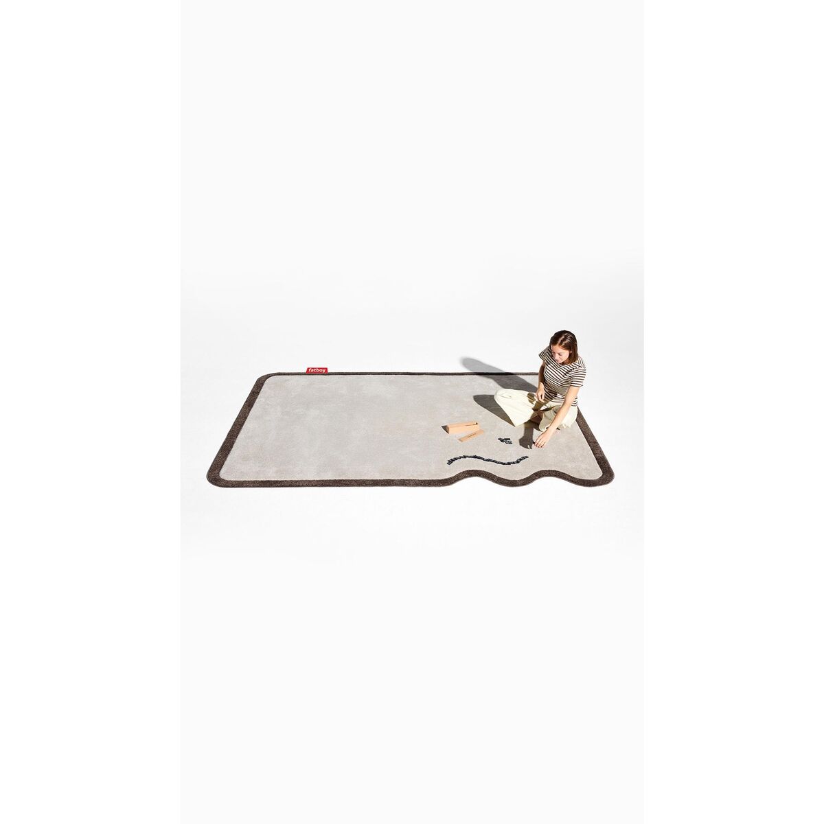 Tapis Not Straight Carpet 230x160 Crème-Brun