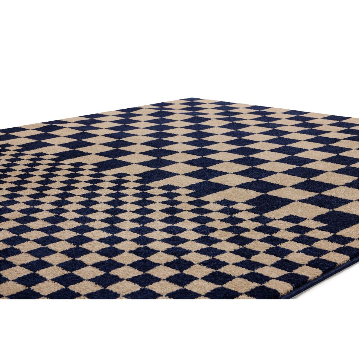 Teppe Square Affair Teppe 230x160 Blå- Beige