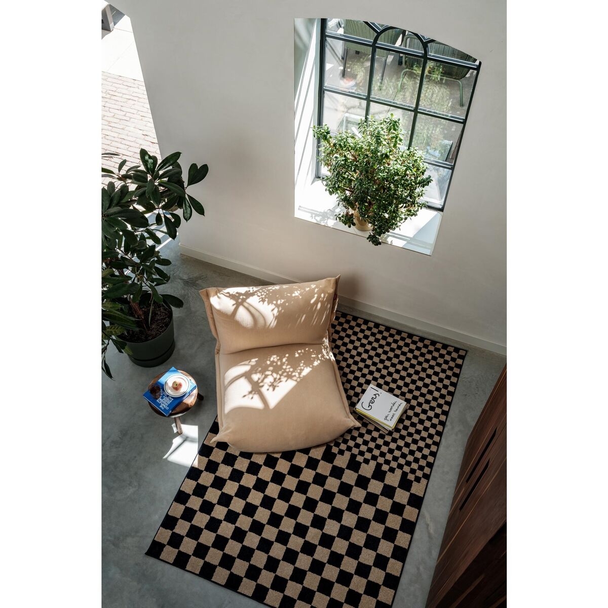 Teppe Square Affair Teppe 230x160 Blå- Beige