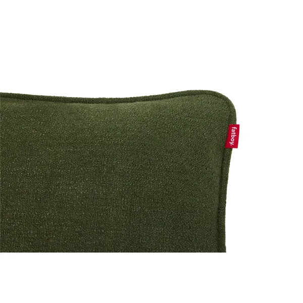 Coussin en Bouclette Recyclée Vert Feuille