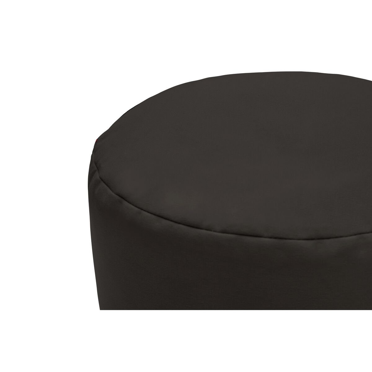 Pouf Point en Toile Recyclée, Couleur Réglisse Noire