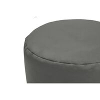 Point Pouf Aus Recyceltem Canvas, Anthrazitgrau