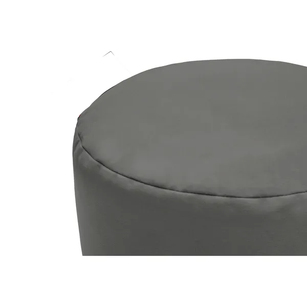 Point Recycled Canvas Pouf Charcoal Grey