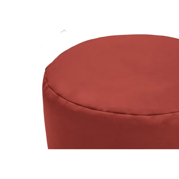 Point Recycled Canvas Pouf Merlot Red