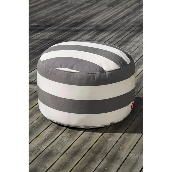 Point Outdoor Pouf Large Stripe Cacao