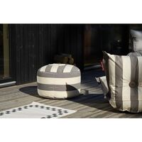 Point Outdoor Pouf Large Stripe Cacao