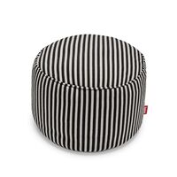 Point Terry Pouf Zwart Crème