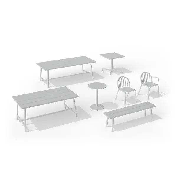 Fred's Bench Light Gray