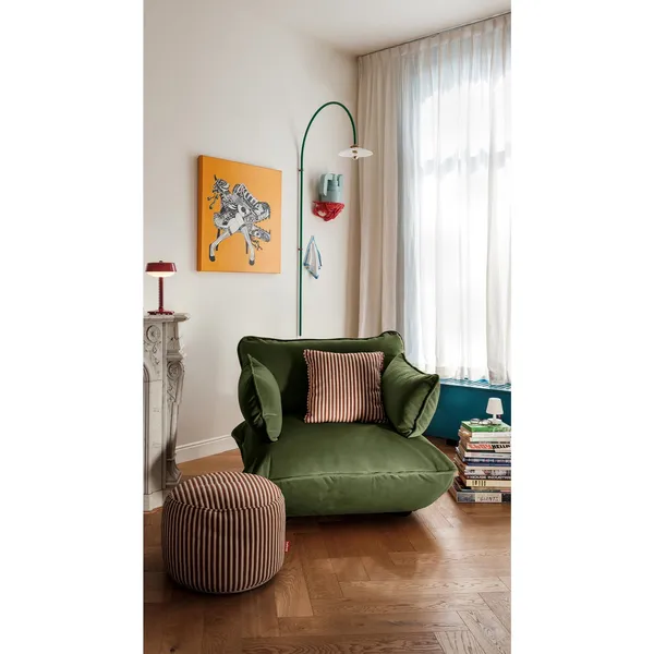 Sumo Recycled Velvet Armrest Deep Green