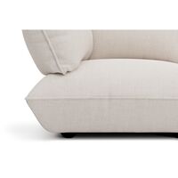 Siège D'angle Sumo en Boucle Recyclée Crème