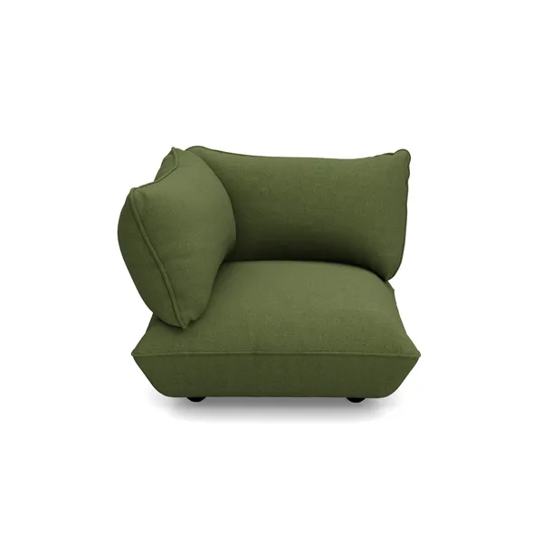 Sumo Ecksofa Aus Recyceltem Bouclé, Blattgrün