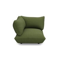Sumo Ecksofa Aus Recyceltem Bouclé, Blattgrün
