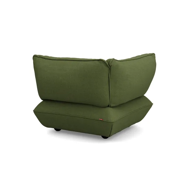 Sumo Ecksofa Aus Recyceltem Bouclé, Blattgrün