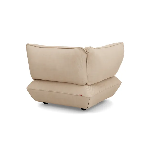 Siège D'angle Gauche Sumo en Corde Recyclée Beige