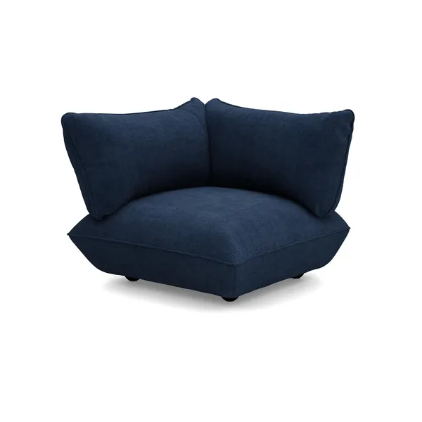 Sumo Recycled Cord Corner Seat Left Deep Blue