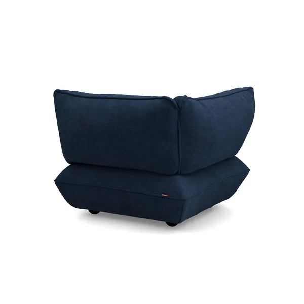 Sumo Recycled Cord Corner Seat Left Deep Blue