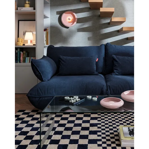 Sumo Recycled Cord Corner Seat Left Deep Blue