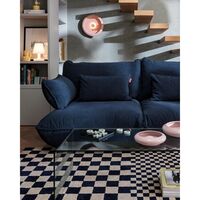 Sumo Recycled Cord Corner Seat Left Deep Blue