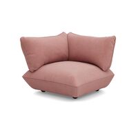 Siège D'angle Gauche Sumo en Corde Recyclée Rose Pâle