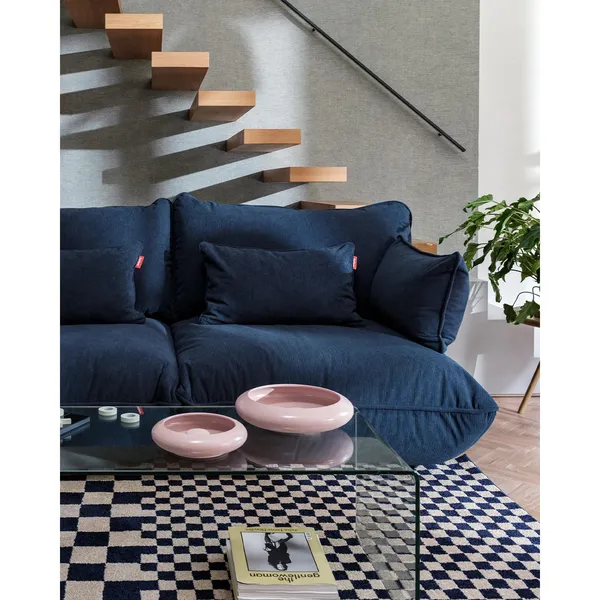 Sumo Recycled Cord Corner Seat Right Deep Blue