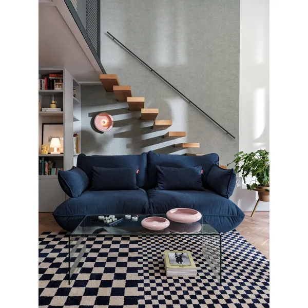 Sumo Recycled Cord Corner Seat Right Deep Blue