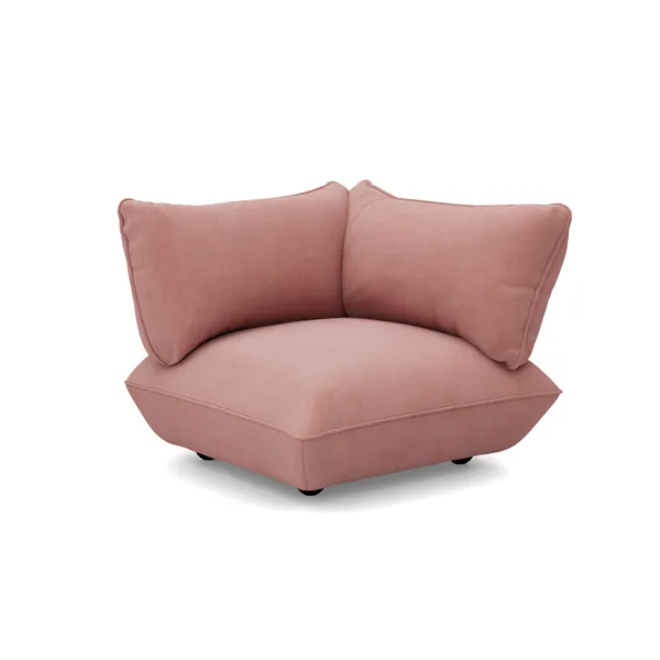 Sumo Ecksitz Rechts Aus Recyceltem Cord, Rosa