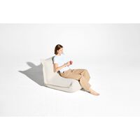 Bonbaron Slim Recycled Bouclé Fauteuil Crème