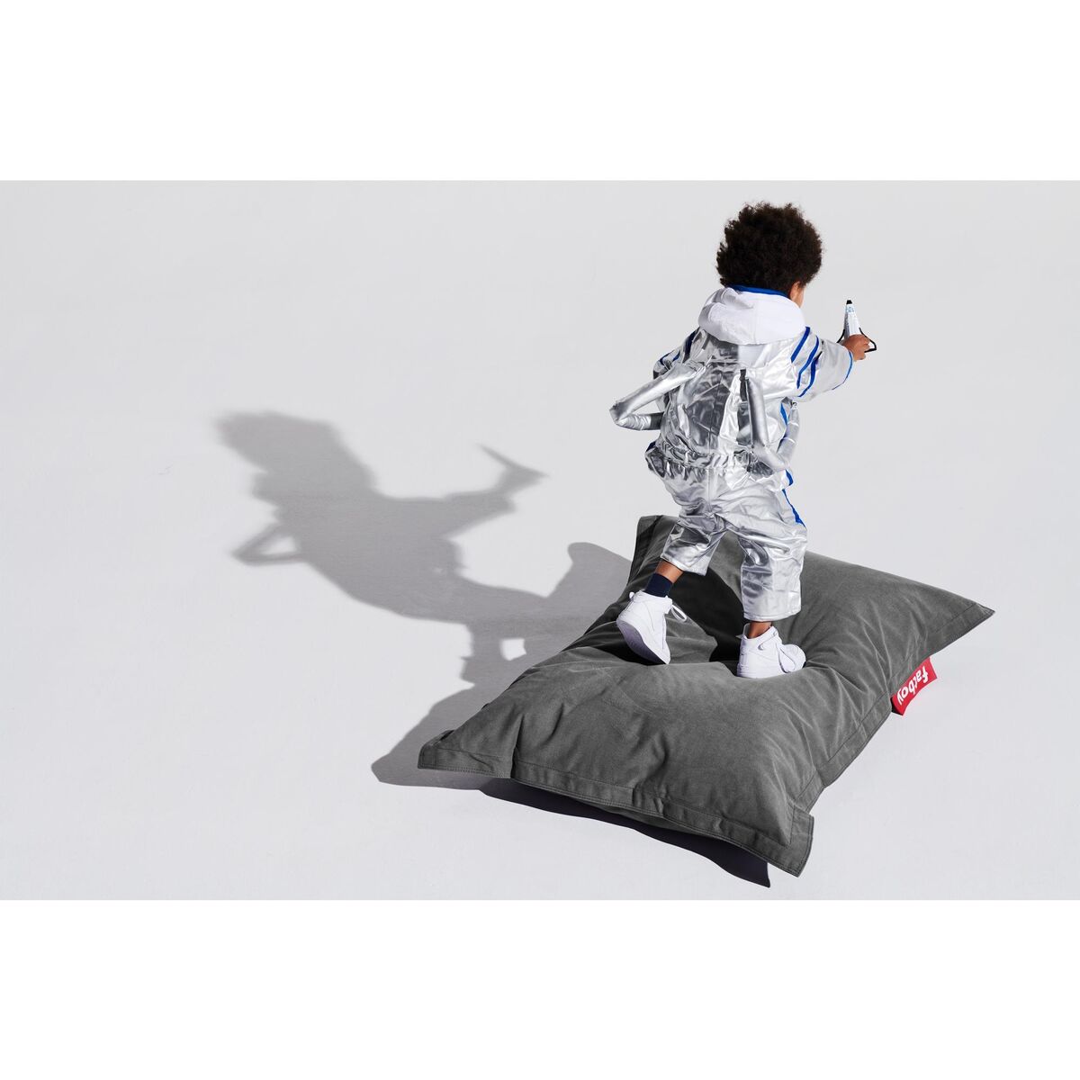 Junior Sitzsack Aus Recyceltem Canvas, Anthrazitgrau