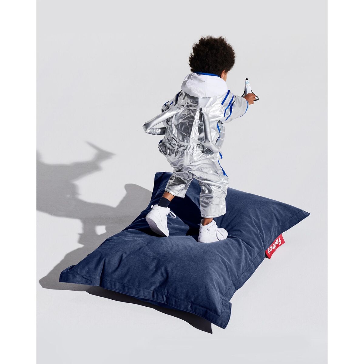 Junior Gerecycled Canvas Zitzak Kroonblauw