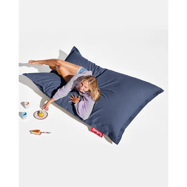 The Original Recycled Canvas Beanbag Crown Blue