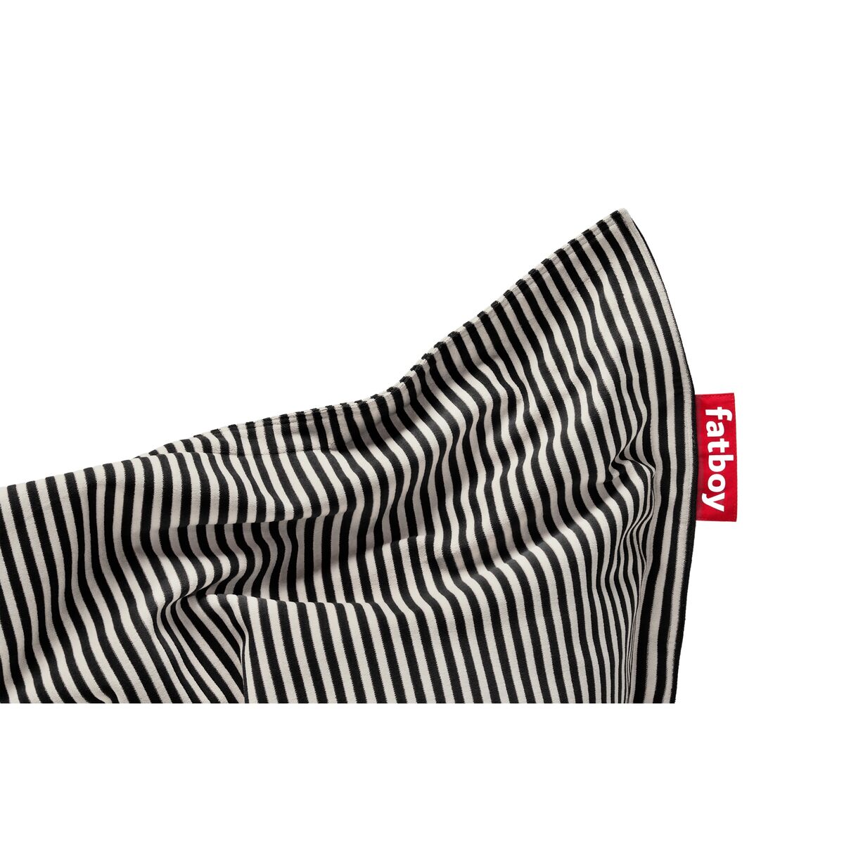 Pouf Original Slim Terry Noir Crème