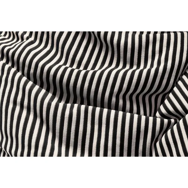 Original Slim Terry Bean Bag Black Cream