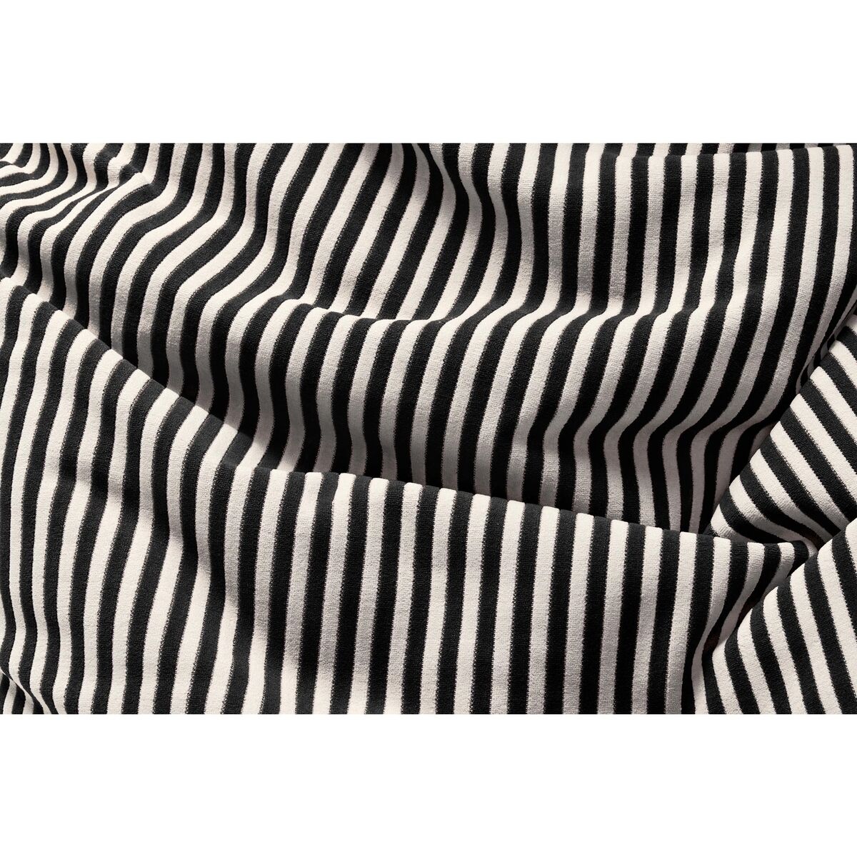 Pouf Original Slim Terry Noir Crème