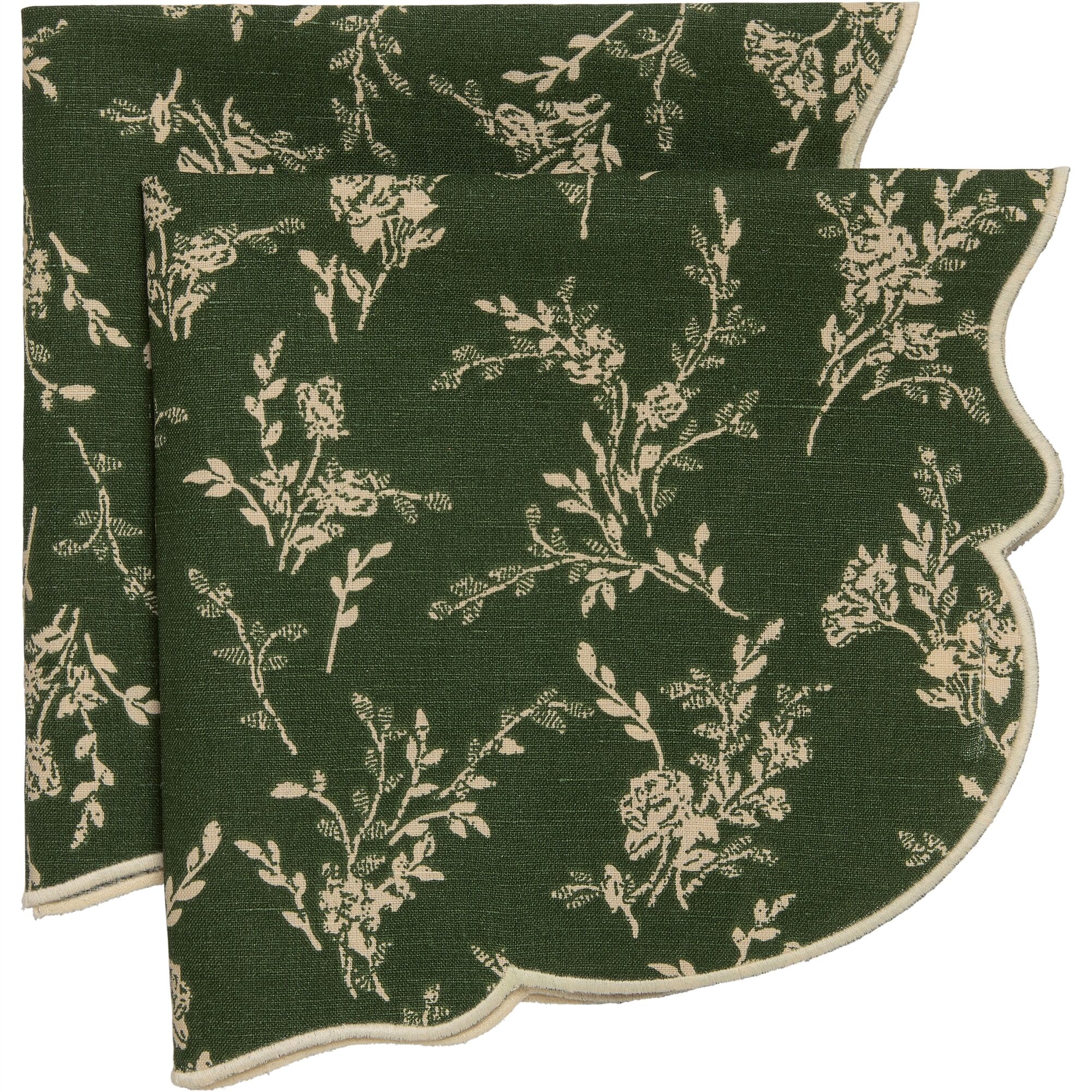 Gia Serviette Lot de 2 Vert