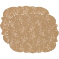 Gia Tischset Set Aus 2 Beige