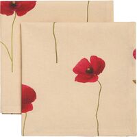 Vallmo Serviette Set Aus 2 Beige/Rot