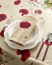 Vallmo Serviette Set Aus 2 Beige/Rot