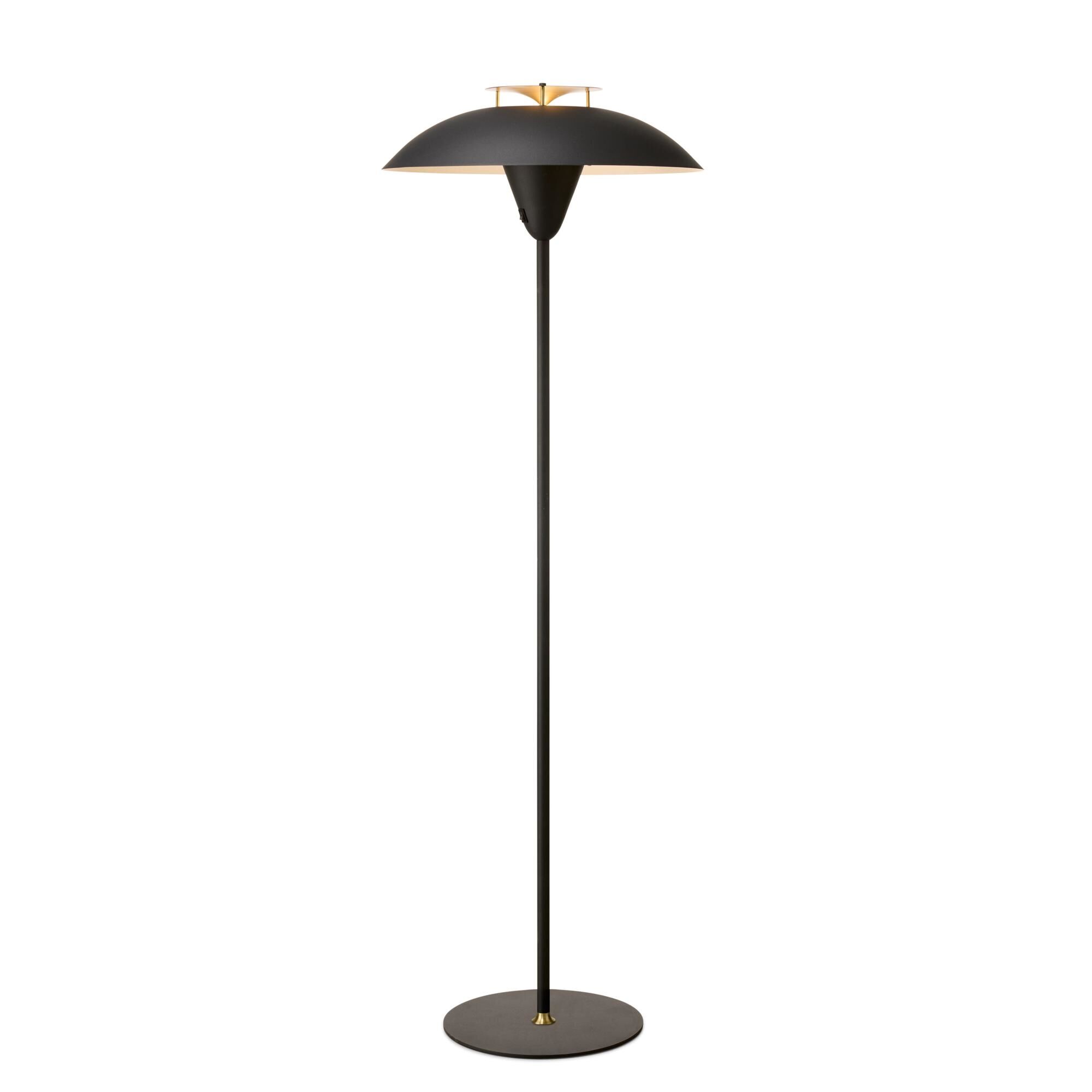 Stepp Golvlampa Svart Antik