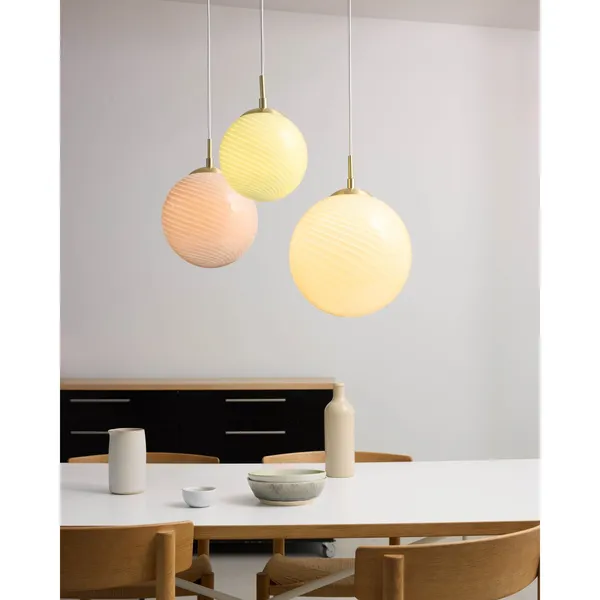 Candy Ball Pendelleuchte Ø30 Creme