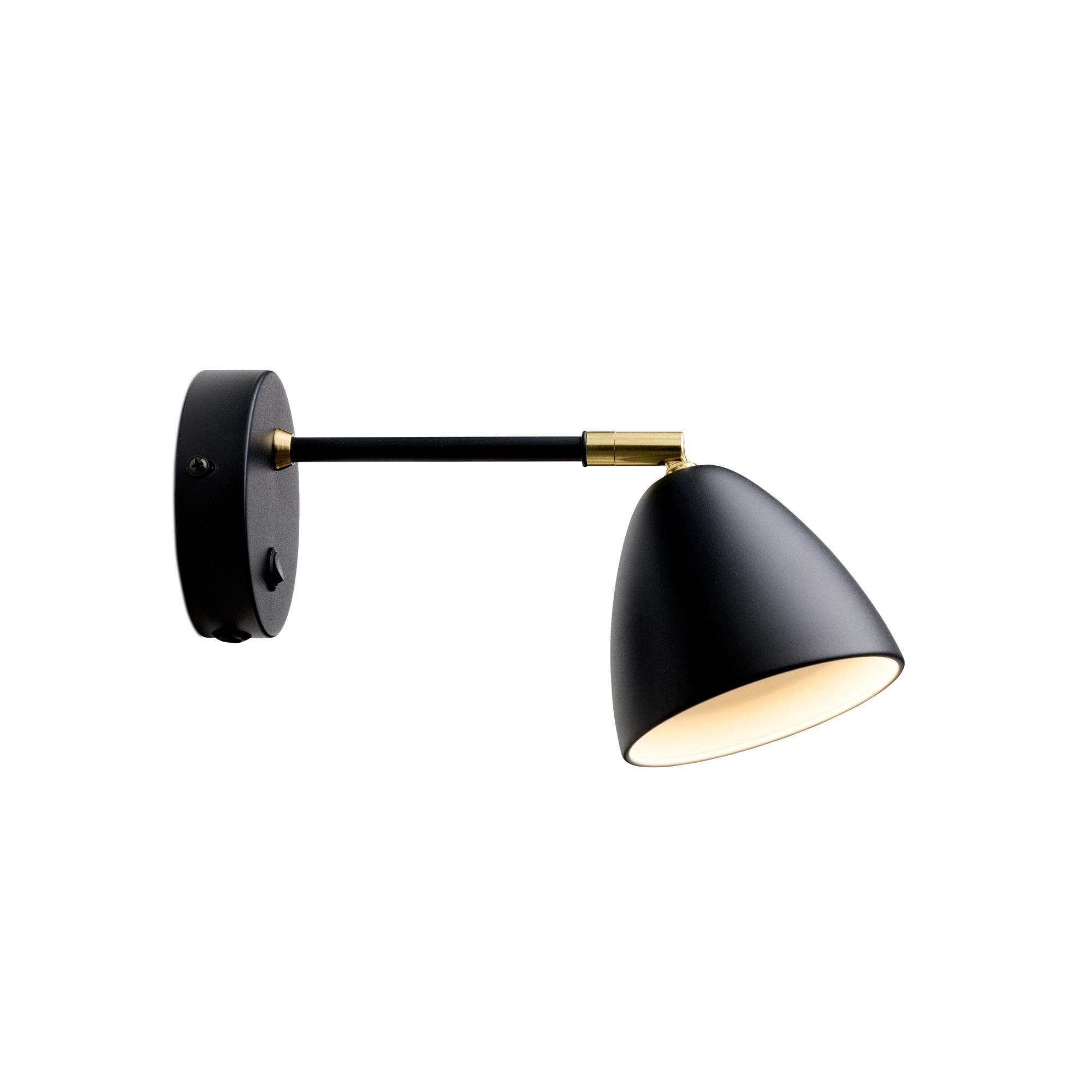 V&auml;gglampa Svart M&auml;ssing