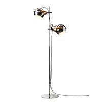 DC Stehlampe, 2-armig, Ø18, Chrom