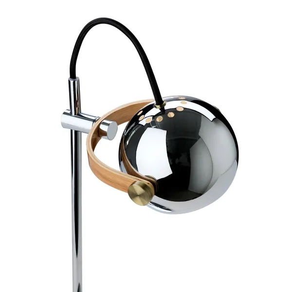 DC Stehlampe, 2-armig, Ø18, Chrom